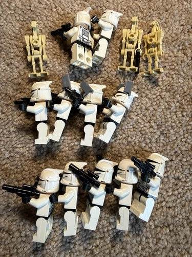 MEOW Phase 1 Clone Trooper Minifigure Lot With Clone Pilot + Horn Company Sw0201