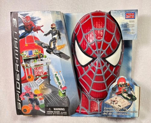 VINTAGE 2007 Mega Bloks Spider-Man 3: Secret Lab Assault Set (#2002) – NIB