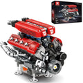 V8 Engine Model Building Kit for Adults, V8 Engine Model That Runs, Physical Sci
