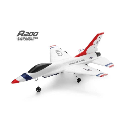 Park10 WLtoys A200 F-16B 2CH Rc Plane 2.4G RC Jet Fighter Wing Stunt RTF Gift