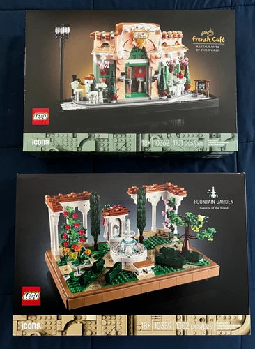 MEOW Icons- NEW SEALED LOT- Fountain Garden ( & French Cafe (10362)