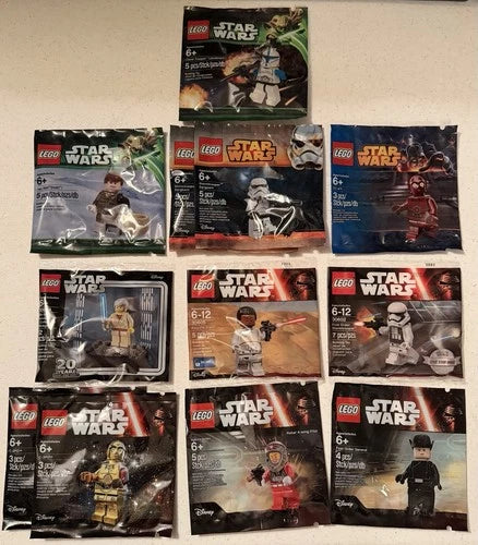 LEGO Star Wars Polybag Promotional Minifigures - Lot Of 12 Sealed Polybags