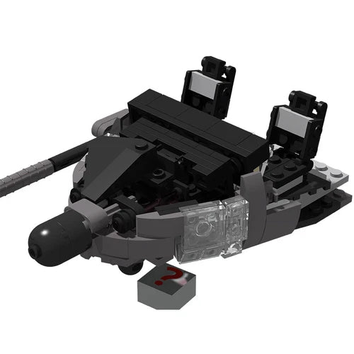 MOC-96093 Iconic Helicopter: Uh-60l DAP Combat Version Building Toys 1547 Pieces