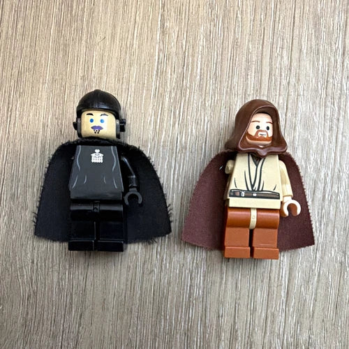Lego Star Wars light up lightsaber minifigures obi wan and luminara unduli