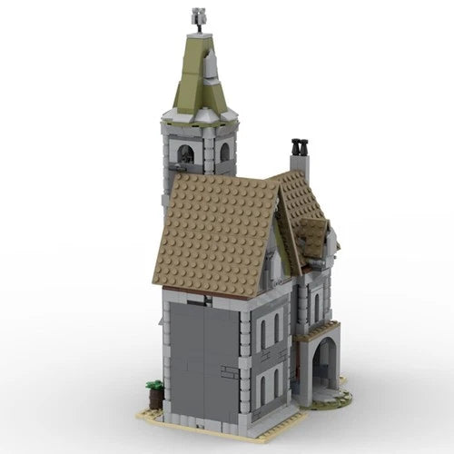 Modubrix Moc Building Block Gothic Style Haunted House Manor Brick Toy 1082 Part