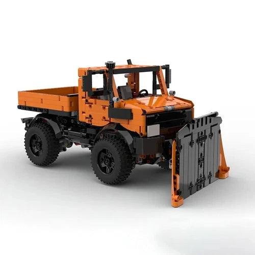 Technical 1264PCS Orange Truck MOC Building Blocks