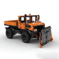 Technical 1264PCS Orange Truck MOC Building Blocks