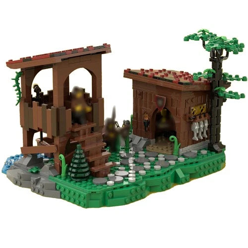 MOC-148116 A Small Camp Building Toys Set Expansion for Castle 754 Pieces MOC