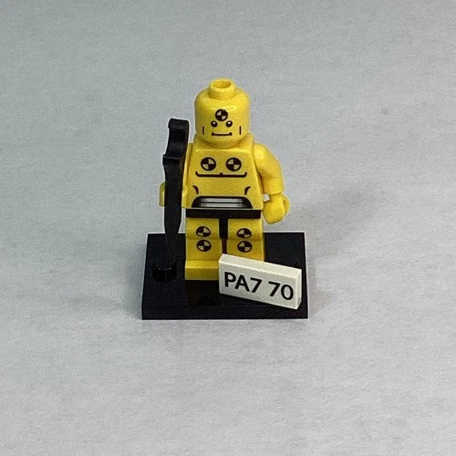 LEGO Collectible Minifigures Series 1 Demolition Dummy - RARE Factory Test Print