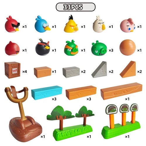 Newly Licensed Angry Birds Toys Playsets Build N’ Launch Construction Brick