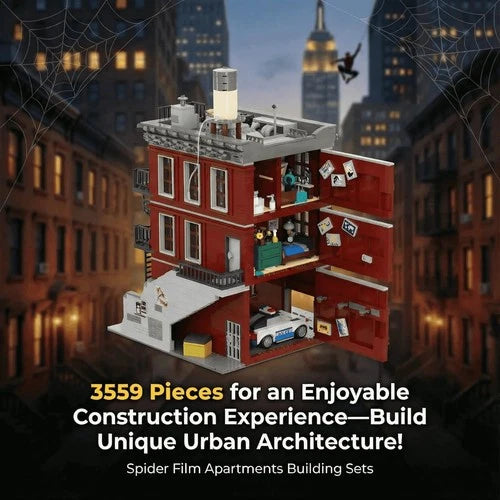 Spider Deli Apartment Building Blocks 3559PCS City Modular Building Set 11 Figur