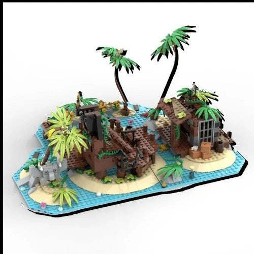 MOC-117866 Pirate Island Barracuda Bay 952pcs Building Blocks Toy Set