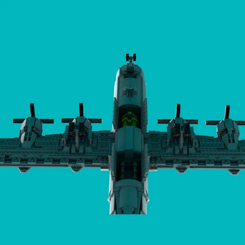MOC: 1:35 Scale Plane with Moving Flaps and Gear 3096 Pieces Toys Building Set