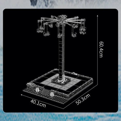 Mould King 11016 Rotating Flying Chair Paradise Building Block Remote Control