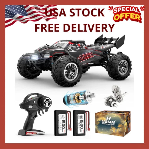 1/10 RC Cars for Adults Fast 60+ mph, RC Trucks 4x4 Offroad
