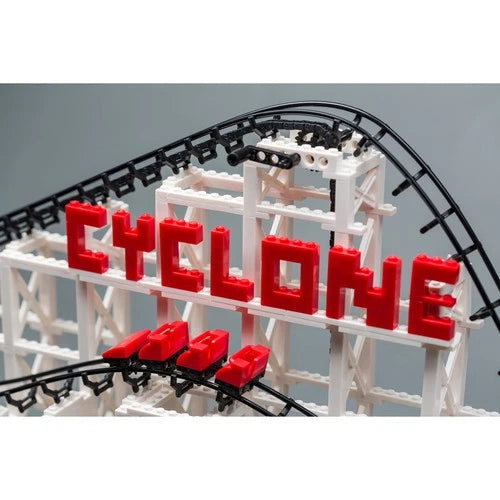 Cyclone - 900+ Pieces, Building Brick Set, Gravity Powered Roller Coaster Model