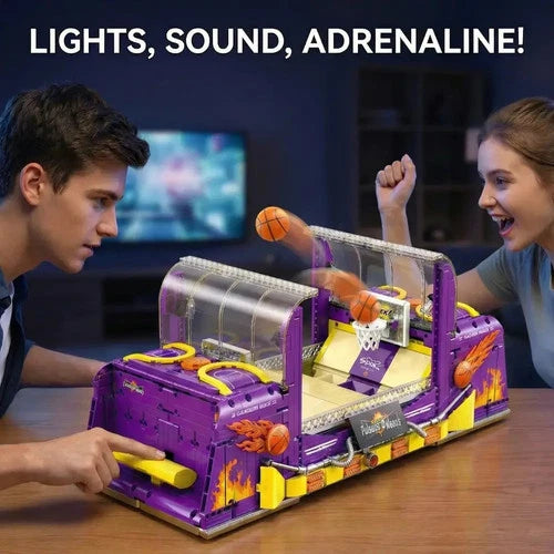 Tabletop Basketball Arcade Machine Motorized Blocks Set Gift Toy 2036 Pcs