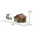 Sisters’ Cottage / Hut / House with Interior 1536 Parts Building Blocks Set