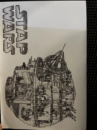 Death Star Style Building Blocks Set Space Station Display Model No Box MOC