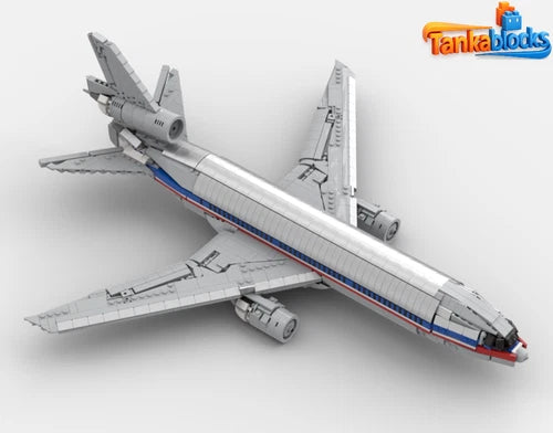 MOC building blocks DC-10 airplane Building Blocks Toys Birthday Gift Set