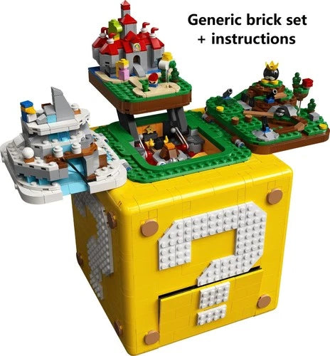 NEW 71395 Super Mario 64 Question Mark Block Complete Brick Set 2064 Pc (No Box)