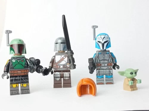 LEGO Star Wars Madalorian Lot - Bo-katan, Boba Fett (Arm Print), Mando Jetpack
