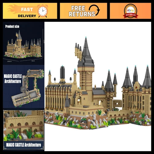 5400PCS Micro Building Blocks Architecture Set - Harry Castle Model Toy Gift for