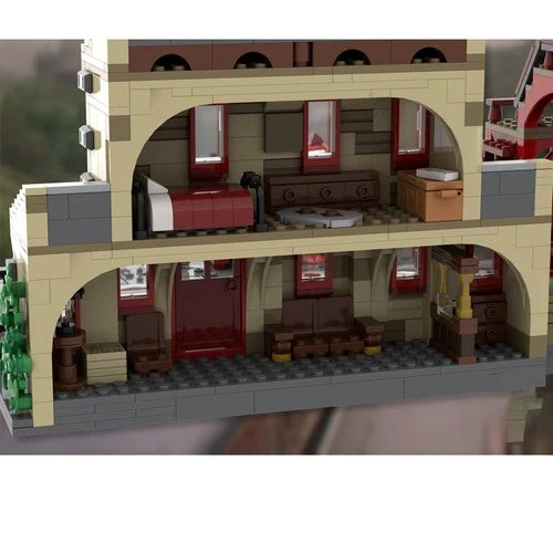 MOC-144079 Train Station with Ticket Shop from the First Movie 920 Pieces