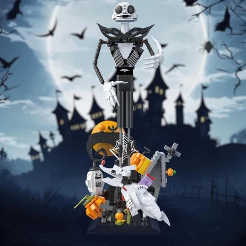 Horror Skull Building Set, Before Christmas Haunted House Building Blocks Set...
