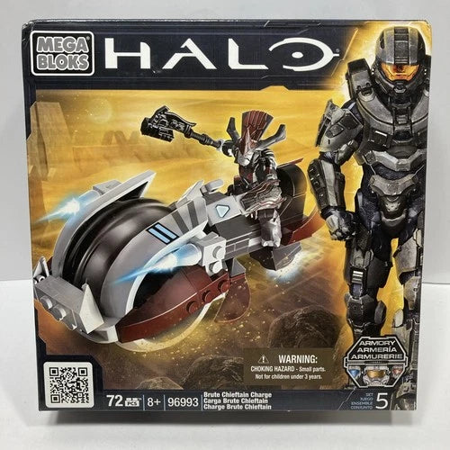 Halo Mega Bloks #96993 BRUTE CHIEFTAIN CHARGE Brand New & Factory Sealed 2012