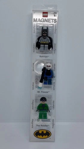 LEGO DC Batman Magnet Set (2007) - Batman, Mr. Freeze, The Riddler - New Sealed