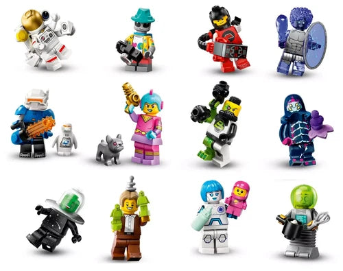 Complete Set of (12) MEOW Series 26 Space Minifigures 71046 New Sealed 2024