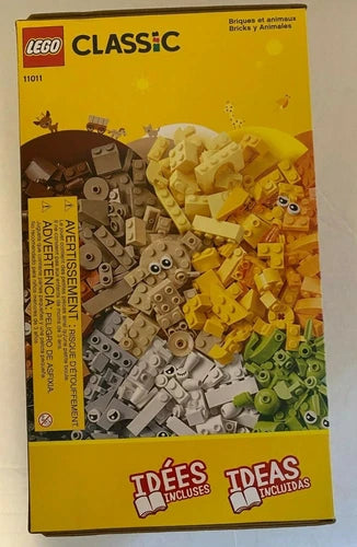New LEGO Classic Bricks and Animals 11011 Creative Toy That Builds into