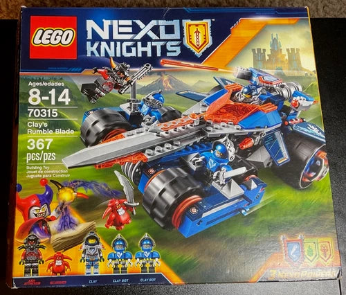 MEOW 70315 NEXO KNIGHTS: Clay's Rumble Blade. New & Retired.