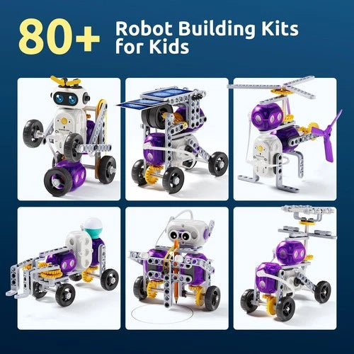 STEM Robot Building Set for Kids 8-13, 80+ Science Toys, Educational Fun