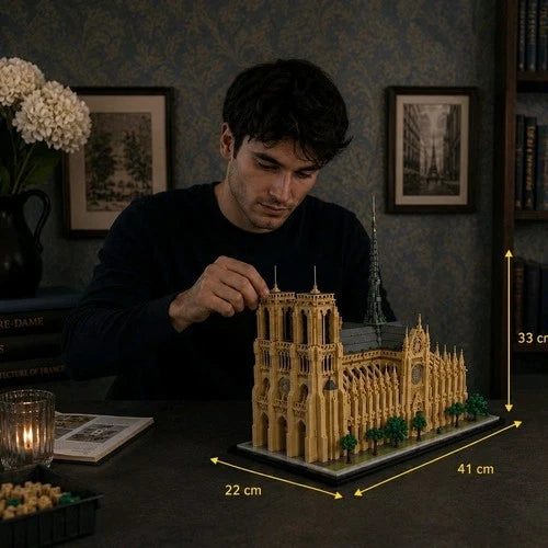 Notre-Dame de Paris Building Block Set Approx. 4380 Pieces No Box Display Model
