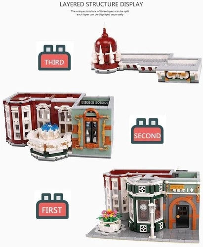 Vintage Antique Shop Modular City Building Blocks Set General Jim's Toys & Bri