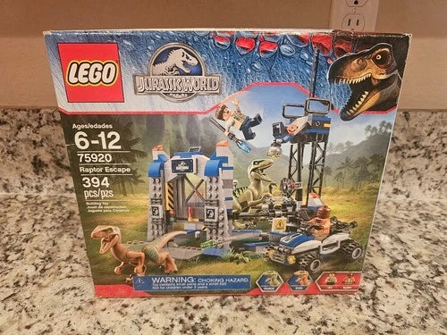 LEGO 75920 Jurassic World Park Raptor Escape Charlie Echo Dinosaur New Sealed