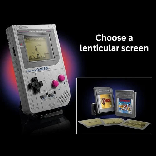 LEGO Super Mario Game Boy Retro Building Sets Collectible Model Game Paks Stand
