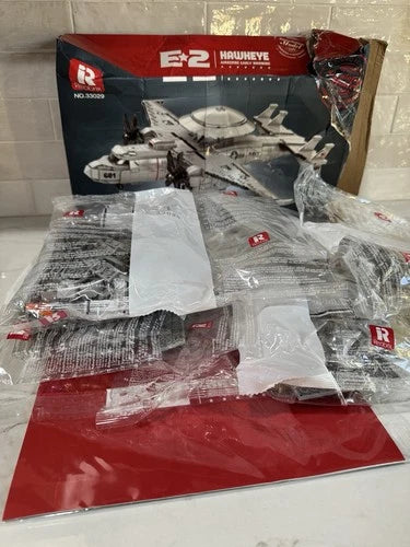 Reobrix E-2 Hawkeye Military Airplane Building Set Fighter Jet Model