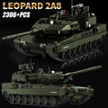 New 2306pcs Leopard 2A8 Tank 1:28 Military Building Blocks Army Model Set Toy