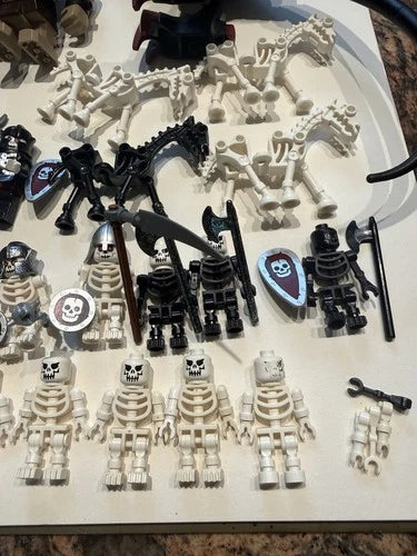 MEOW Mini Figure Lot - Castle Era Trolls, Evil Skeleton Army, Skeletons