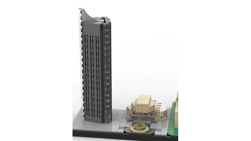 MOC-68076 Leipzig Skyline DIY Model building blocks Toys Christmas gift