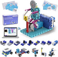 ICreateRobot Coding Robot Kit, 10-in-1 BBC Micro:bit Robotics Invertor Kit STEM