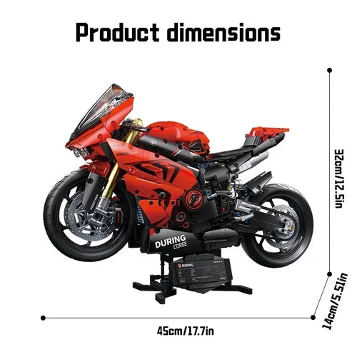 New Ducati Panigale 1:5 Motorcycle 2024Pcs Building Blocks Model Set Unbranded