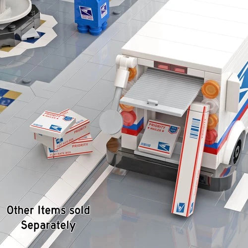 United Studs Postal Mail Service Delivery Truck - Custom Printed - Buildable Set