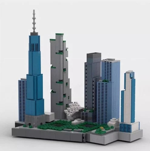 New World Trade Center Building Street View Block Set