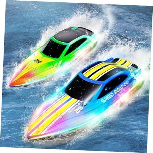 Kids' Remote Control Boat - 2 Pack RC Boats for Pool & Lake River - Toy Boat