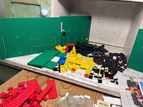 Vintage 1970s LEGO Lot 570 Fire House 585 Police Headquarters Manuals Parts