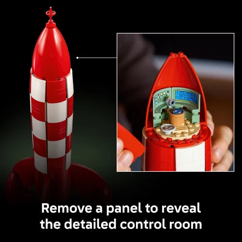 LEGO Ideas Tintin Moon Rocket - Building Set for Adults, Ages 18+ - Collectible